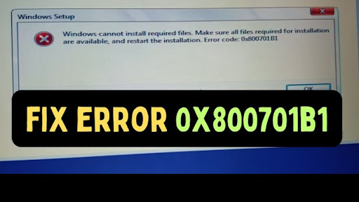 error 0x800701b1